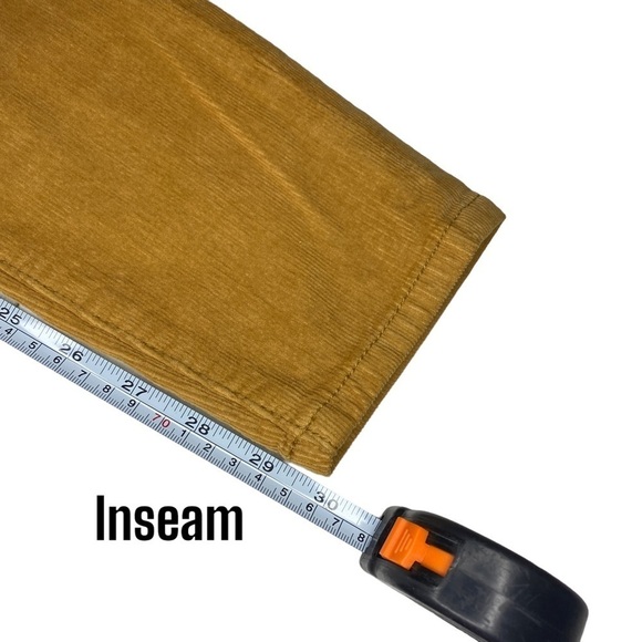 NWT UO BDG mid rise cigarette ankle pressed corduroy pants womens 24 caramel - Picture 10 of 10